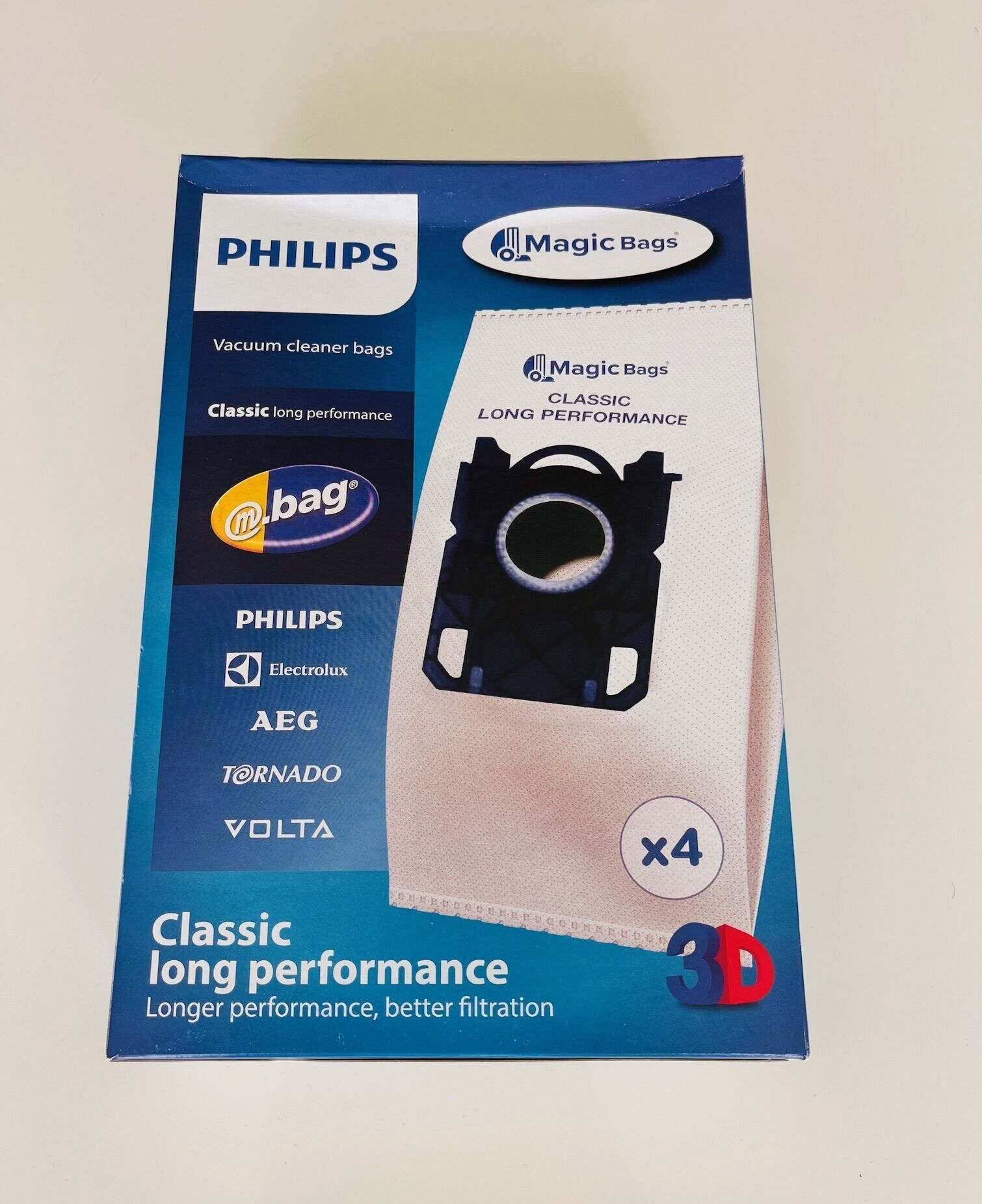 Philips Performer Active FC 8650 8669 FC 8520 FC 8529 4'lü Paket Toz Torbası 4'lü