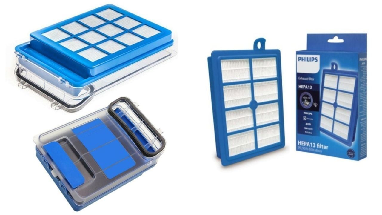 PHILIPS Marathon Ultimate Xb 9155/07 Süpürge Şeffaf Kapağı Ve Filtre Seti Komple ( Ön Filtre Filtre Kapağı  + Filtre Set )