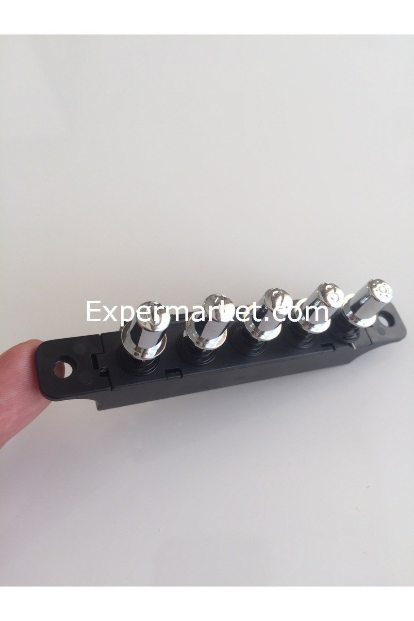 TEKA Aspiratör Davlumbaz Ankastre Düğme Tuş Takımı Butonu Uyumlu , Şalter 5'li (5 Tuşlu)