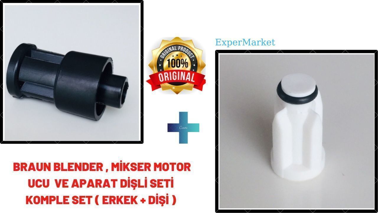 BRAUN 4162 BLENDER SETİ MOTOR UCU KAVRAMA DİŞLİSİ VE BLENDER MİL KAVRAMA DİŞLİ ( 2 ADET -1 TAKIM )